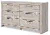 Ashley Furniture PCB1120-31 Ashley Furniture PCB1120-31 Broachmyn - Six Drawer Dresser - Gray
