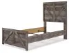 Ashley Furniture B440B16 Wynnlow - Twin Crossbuck Panel Bed - Gray