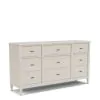 Riverside Furniture 25060 Carmella - Nine Drawer Dresser - Pebble Oak
