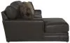 Jackson Furniture Industries 4378/42/75-09 Jackson Furniture Industries 4378/42/75-09 Denali - 2 Piece Italian Leather Match Sofa Chaise With Left Side Facing Chaise - Chocolate