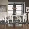Liberty Furniture 171-CD-7RLS Summerville - 7 Piece Rectangular Table Set - Soft White Wash / Wirebrushed Gray
