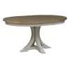 Liberty Furniture 652-DR-5PDS Liberty Furniture 652-DR-5PDS Farmhouse Reimagined - 5 Piece Pedestal Table Set - Antique White / Chestnut Tops