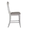 Liberty Furniture 303W-B300124 Ocean Isle - Upholstered X Back Counter Chair - Antique White