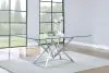 CoasterEssence 109451 Beaufort - Rectangular Glass Top Dining Table - Chrome