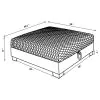 CoasterElevations 505394 Chaviano - Square Upholstered Ottoman - Pearl White