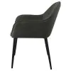 Coaster Fine Furniture 115593 Emma - Fabric Upholstered Dining Arm Chair (Set of 2) - Charcoal
