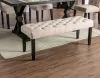 Furniture of America CM3735IV-BN Alfred - Bench - Antique Black / Ivory