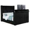 Coaster Fine Furniture 315945Q Centergrove - Upholstered Queen Wingback TV Bed - Black