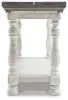 Ashley Furniture T814-4 Havalance - Flip Top Sofa Table - Gray / White