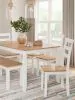 Ashley Furniture D398-325 Ashley Furniture D398-325 Gesthaven - Dining Room Table Set (Set of 6) - Natural / White