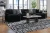 Ashley Furniture 98103S5 Ashley Furniture 98103S5 Midnight-Madness - 3-Piece Sectional With Laf And Raf Corner Chaises - Onyx