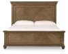 Ashley Furniture PCB782B5 Ashley Furniture PCB782B5 Karallin - California King Panel Bed - Medium Brown