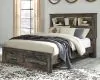 Ashley Furniture B211B23 Ashley Furniture B211B23 Drystan - Queen Bookcase Bed With 2 Storage Drawers - Brown / Beige