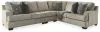 Ashley Furniture 56103S2 Ashley Furniture 56103S2 Bovarian - Left Arm Facing Loveseat 3 Pc Sectional - Stone