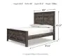 Ashley Furniture B440B9 Ashley Furniture B440B9 Wynnlow - Queen Crossbuck Panel Bed - Gray