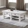 New Classic T3883-10 Dorsey - 2 Drawer Coffee Table - White
