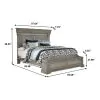 Pulaski Furniture P091-BR-K4 Pulaski Furniture P091-BR-K4 Madison Ridge - King Panel Bed With Blanket Chest Footboard - Heritage Taupe