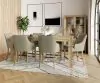 Riverside Furniture 92606 Mix-N-Match Chairs - Swoop Arm Upholstered Stool (Set of 2) - Gray