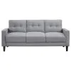 Coaster Fine Furniture 506781-S2 Bowen - 2 Piece Upholstered Track Arm Tufted Sofa Set - Gray