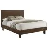 Coaster Fine Furniture 225011Q Glenwood - Queen Platform Panel Bed - Warm Brown