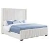 Coaster Fine Furniture 306051KE Natasha - Upholstered Eastern King Wingback Bed - Cream
