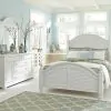 Liberty Furniture 607-BR-KPSDMC Liberty Furniture 607-BR-KPSDMC Summer House - 4 Piece Bedroom Set (King Poster Bed, Dresser & Mirror, Chest) - Oyster White