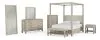 Coaster Fine Furniture 222520QB3 Solano - Queen Post & Canopy, Box 3 of 3 - Weathered Mango