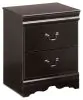 Ashley Furniture B128-92 Huey Vineyard - Two Drawer Night Stand - Black
