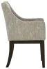 Ashley Furniture D984-01A Burkhaus - Dining UPH Arm Chair (Set of 2) - Beige / Dark Brown