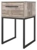 Ashley Furniture EB2320-291 Neilsville - One Drawer Night Stand - Vinyl-Wrapped - Whitewash