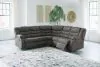 Ashley Furniture 36903S2 Partymate - 2-Piece Reclining Sectional - Slate