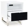 Ashley Furniture T756-7 Gardoni - Chair Side End Table - White / Black