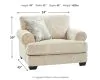 Ashley Furniture 9620523 Monaghan - Chair and a Half - Sandstone