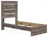 Ashley Furniture PCB2405B12 Ashley Furniture PCB2405B12 Graystorm - Twin Panel Bed - Brown Gray