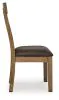Ashley Furniture PCD592-01 Urbinforte - Dining Upholstered Side Chair (Set of 2) - Light Brown