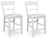 Ashley Furniture PCD824-224 Ashley Furniture PCD824-224 Greddinton - Barstool (Set of 2) - White