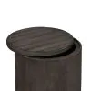 Liberty Furniture 406-OT1021 Modern Farmhouse - Drum End Table - Dark Gray