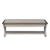 Liberty Furniture 652-BR47 Farmhouse Reimagined - Bed Bench - Antique White / Chestnut Tops