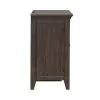 Liberty Furniture 297-BR63 Paradise Valley - 2 Door Bedside Chest With Charging Station - Saddle Brown