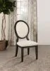 CoasterEssence 115102 Twyla - Oval Back Dining Side Chair (Set of 2) - Dark Cocoa