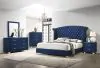 CoasterEveryday 223371KE-S4 Melody - 4 Piece Eastern King Bedroom Set - Pacific Blue