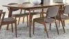 CoasterEssence 105351 Malone - Rectangular Wood Dining Table - Dark Walnut