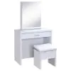 CoasterEssence 300290 Harvey - Vanity Set With Lift - Top Stool - White