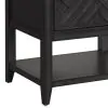 Samuel Lawrence Furniture S964-055 Lenox - Leg Nightstand With USB-C Port - Black