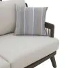 New Classic G2762-23 Genova - Patio Sofa With Two Accent Pillows - Gray