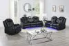 New Classic 20-U1769VB-3NP New Classic 20-U1769VB-3NP Orion II - Manual 3 Piece Sofa & Loveseat & Chair - Black