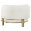 CoasterEveryday 903169 Lawler - Upholstered Barrel Back Accent Chair - Ivory