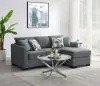 CoasterEveryday 504779 Storey - Upholstered Sleeper Sectional Chaise Sofa - Gray