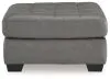 Benchcraft® 3150308 Clairette Court - Oversized Accent Ottoman - Alloy
