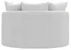 Jackson 71009-1400/21 Jackson 71009-1400/21 Matty - Round Accent Cuddle Chaise - White